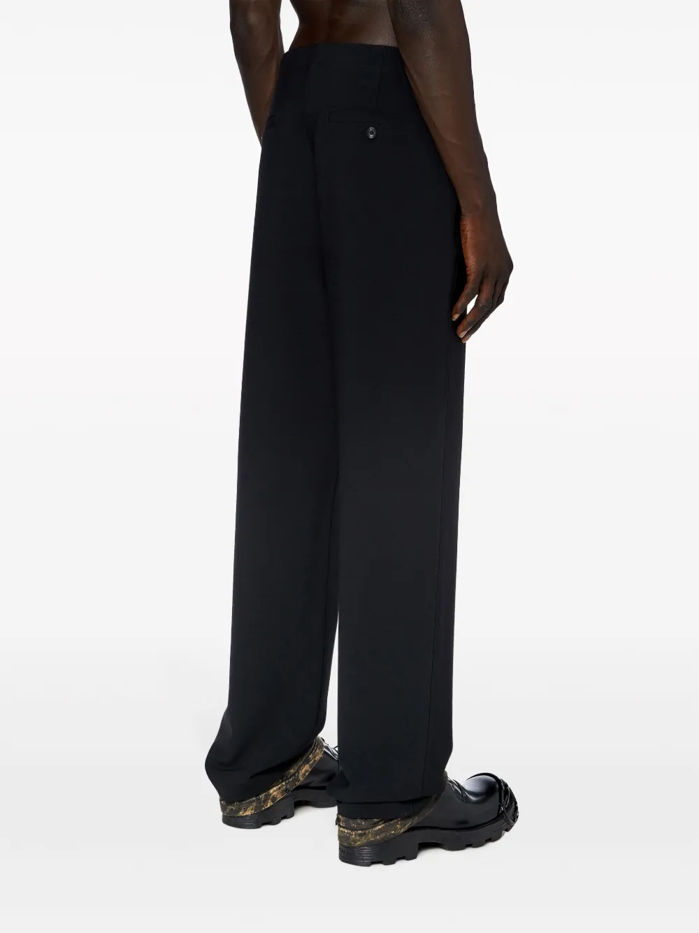 Diesel Straight broek Zwart