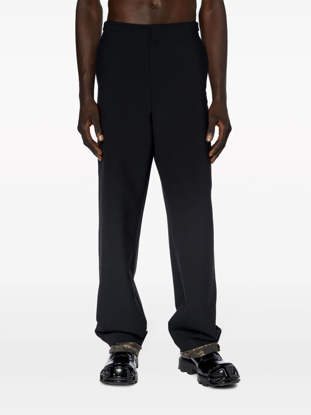 Diesel Straight broek Zwart