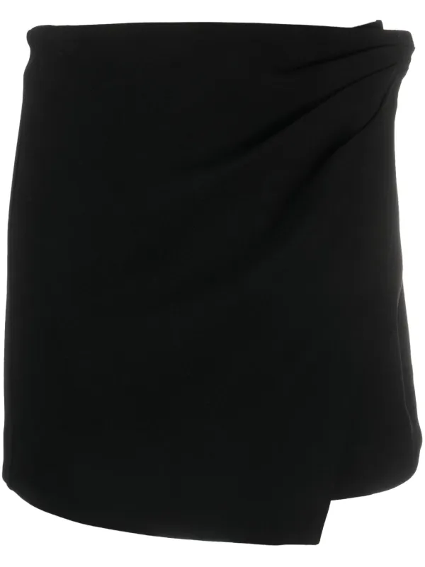 Simkhai Crystal-embellished Asymmetric Miniskirt in Black