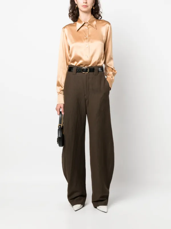 Dolce & Gabbana シルクサテン シャツ | ニュートラル | FARFETCH JP