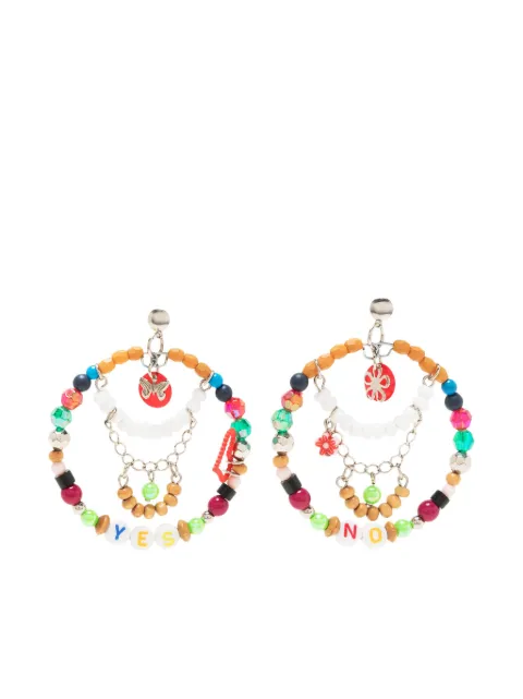 Amir Slama aretes con detalles mostacillas 