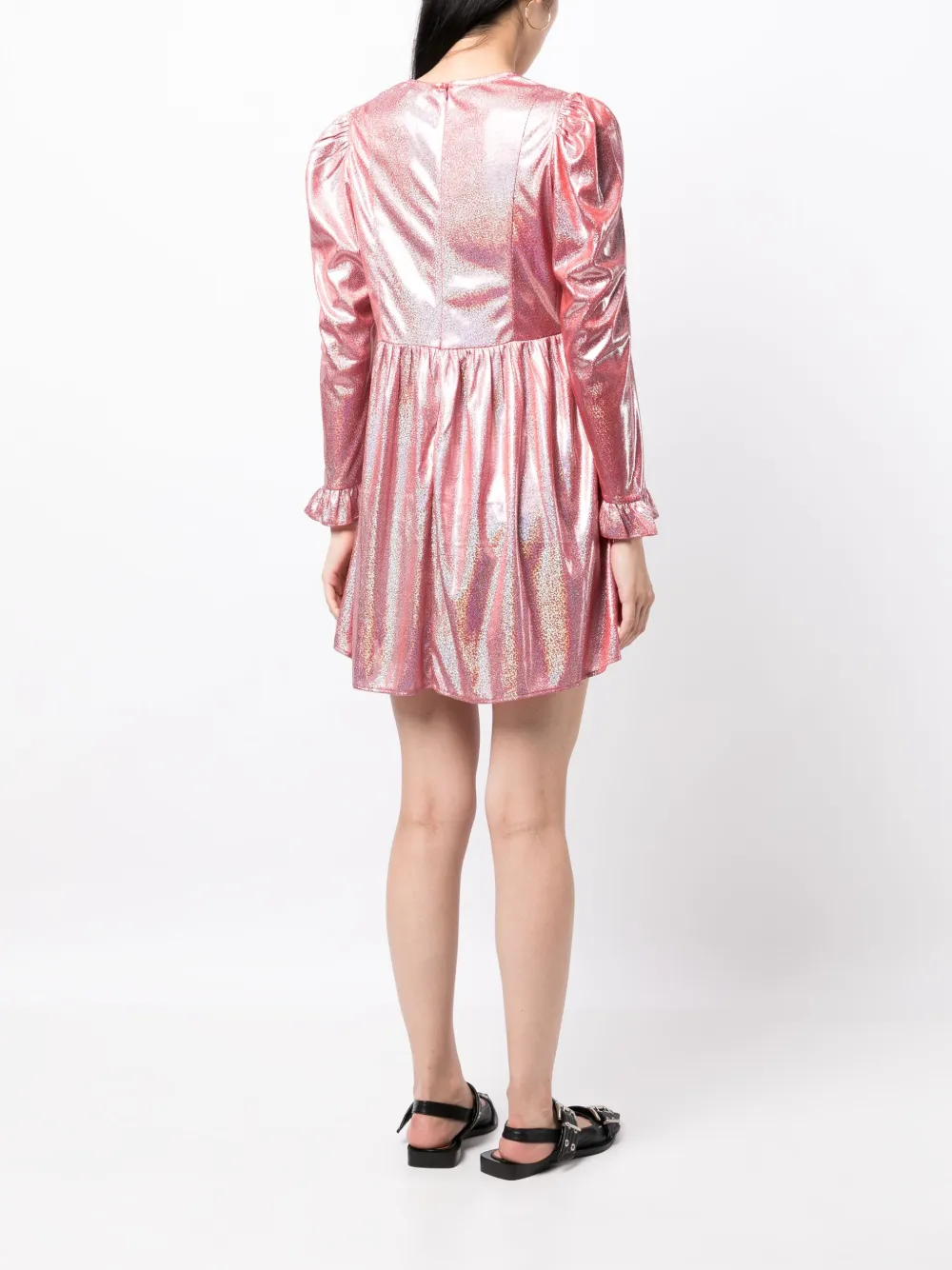 Batsheva Prairie Mini Dress In Pink