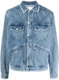 MARANT Jango logo-embroidered denim jacket - Blue