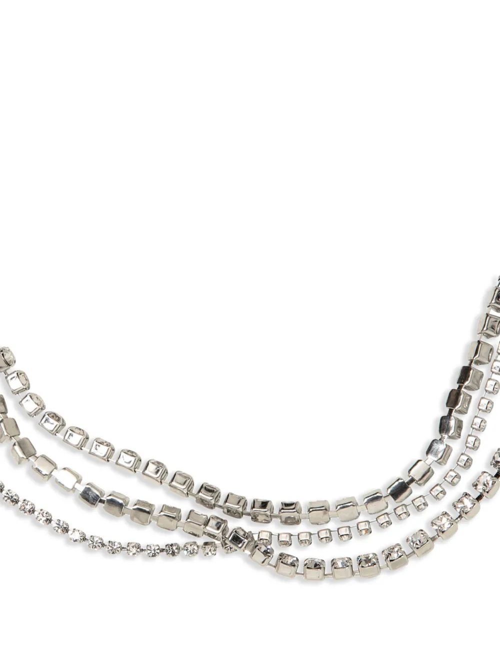 Shop Jennifer Behr Calla Crystal-embellished Necklace In Silver