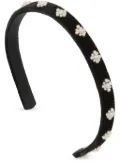 Jennifer Behr Maggie pearl-embellished headband - Black