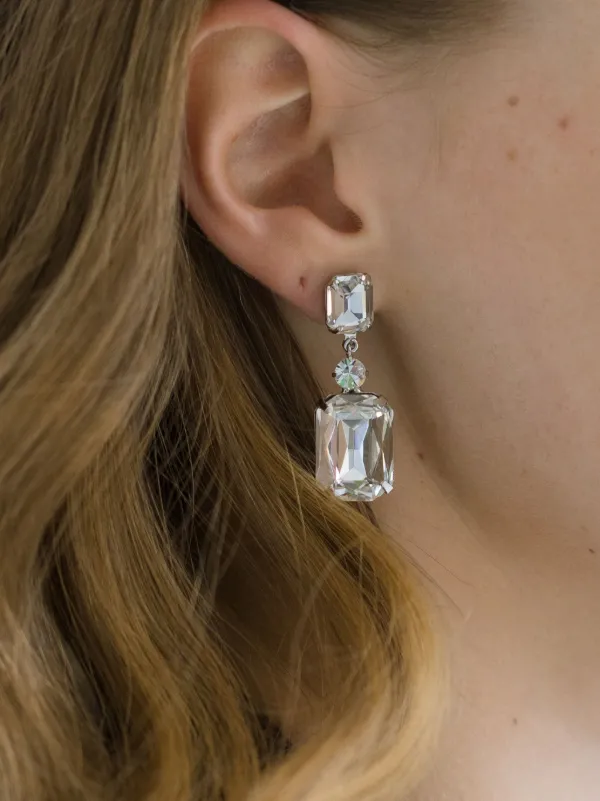 Jennifer Behr Justine crystal-embellished Earrings | Silver