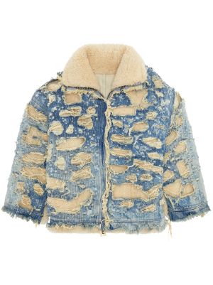 Designer shearling outlet jacket