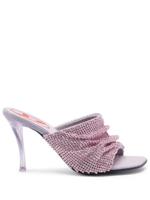 Diesel chainmail-detail open-toe sandals
