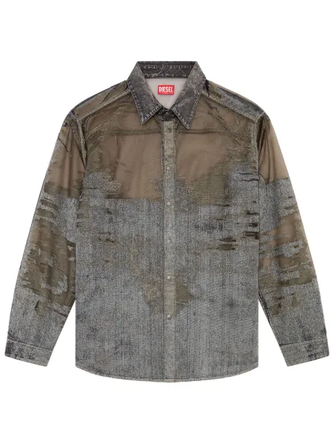 Diesel D-Simply-Over-Fsd distressed-effect shirt