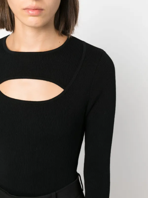【DIANE von FURSTENBERG】ロングスリーブトップス DVF Diane Von Furstenberg カットアウト ロングスリーブトップ