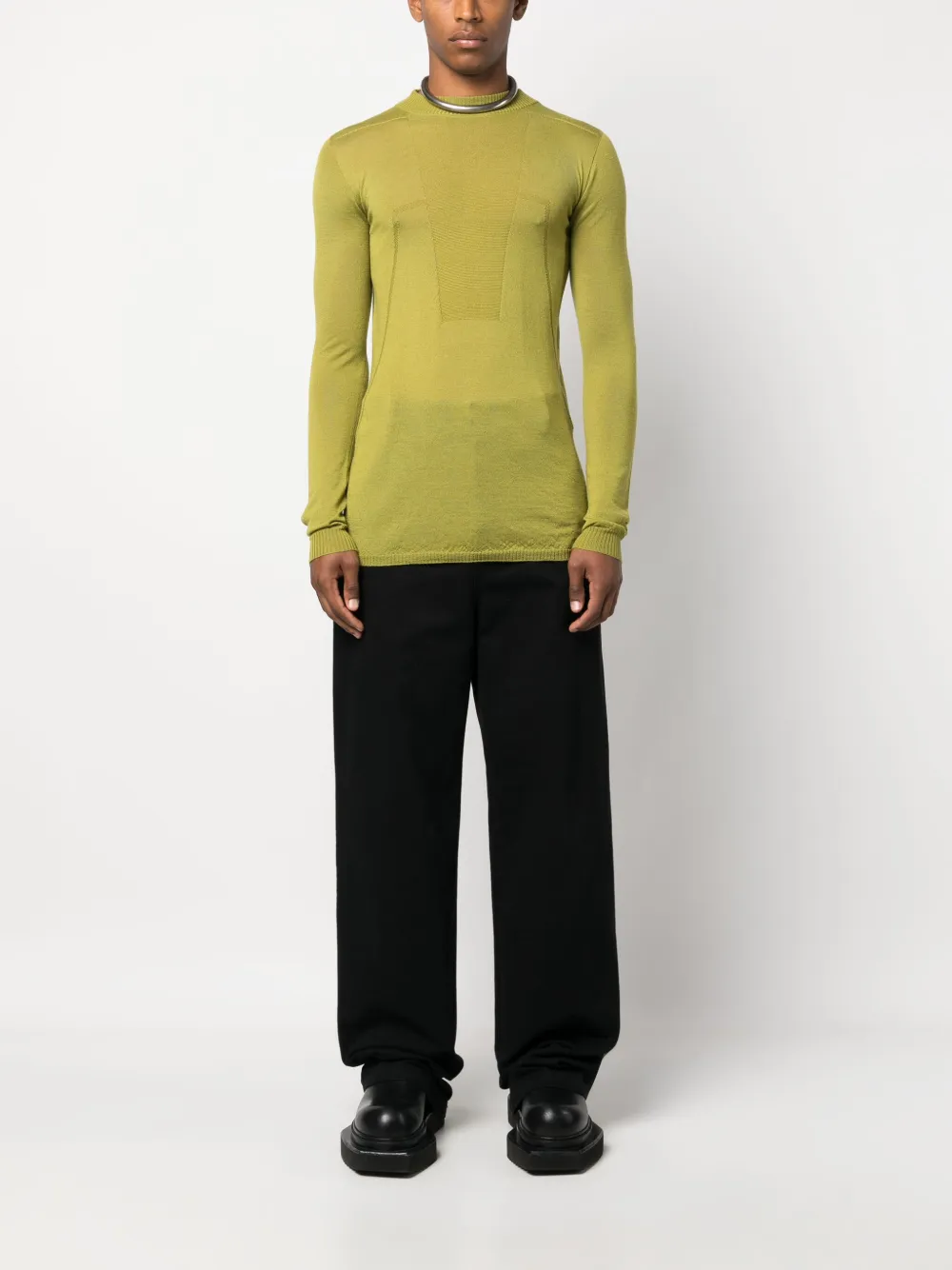 Rick Owens Trui van scheerwol - Groen