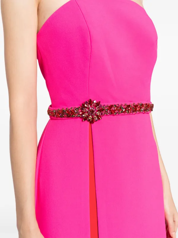 Strapless belted dress cheap
