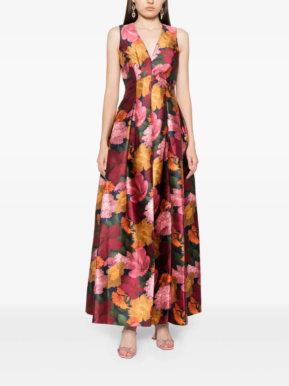 Shop Sachin & Babi Brooke Floral-print Dress In Multicolour