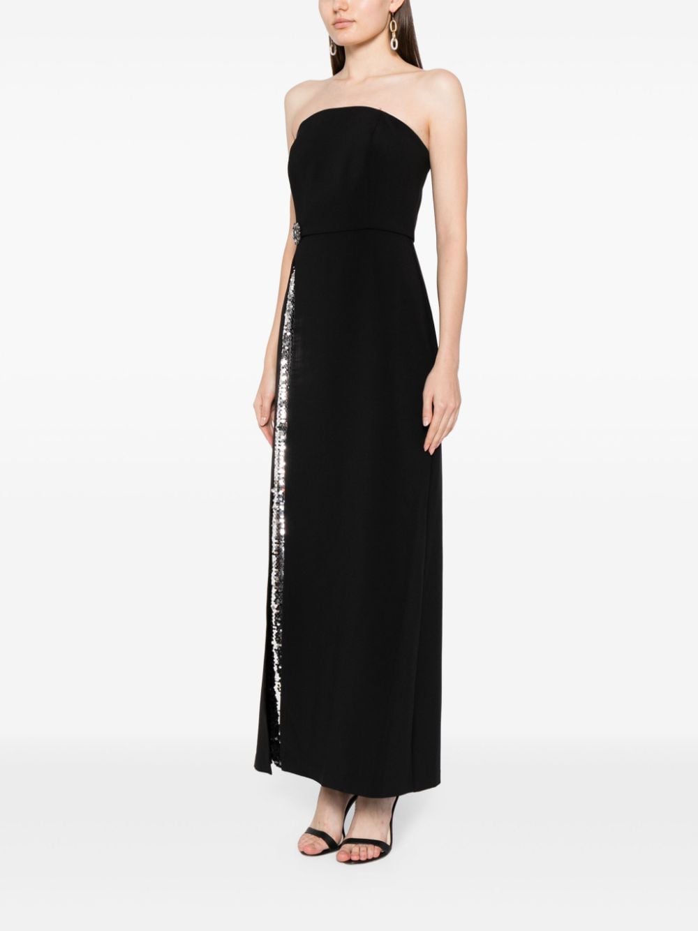 Shop Sachin & Babi Ivy Crystal-embellished Dress In Black