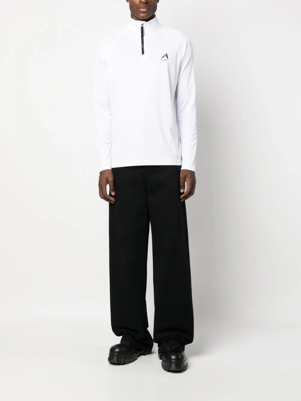 1017 ALYX 9SM logo-print mesh sweatshirt - Wit