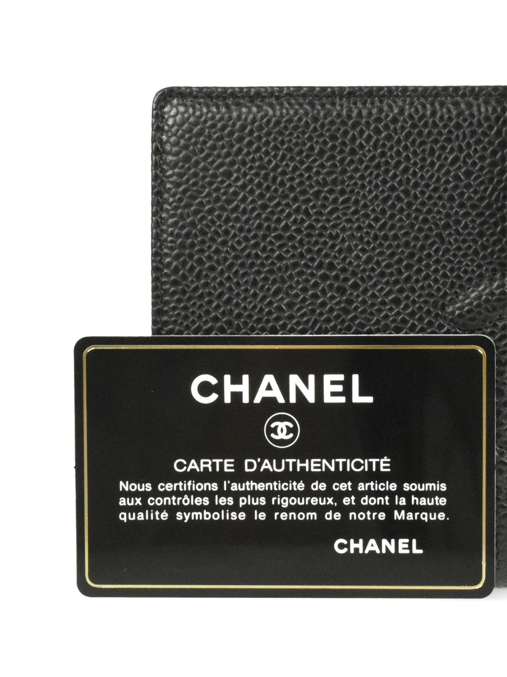 CHANEL 2007 CC stitch long bifold wallet Women