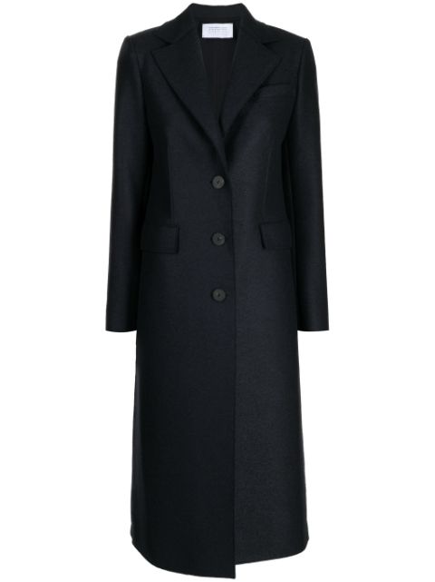 Harris Wharf London single-breasted virgin wool coat