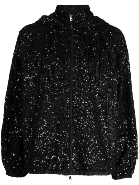 Dice Kayek sequin-embellished bomber jacket 