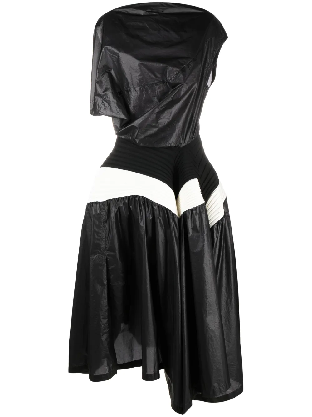 Issey Miyake Square Scheme asymmetric dress | Black | Image 1