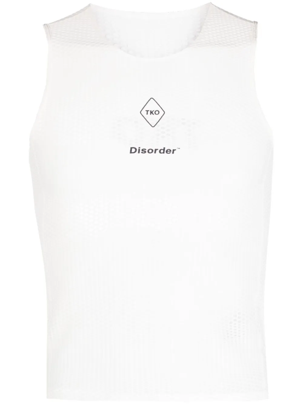 Pas Normal Studios T.k.o. Sleeveless Base Layer Top In White