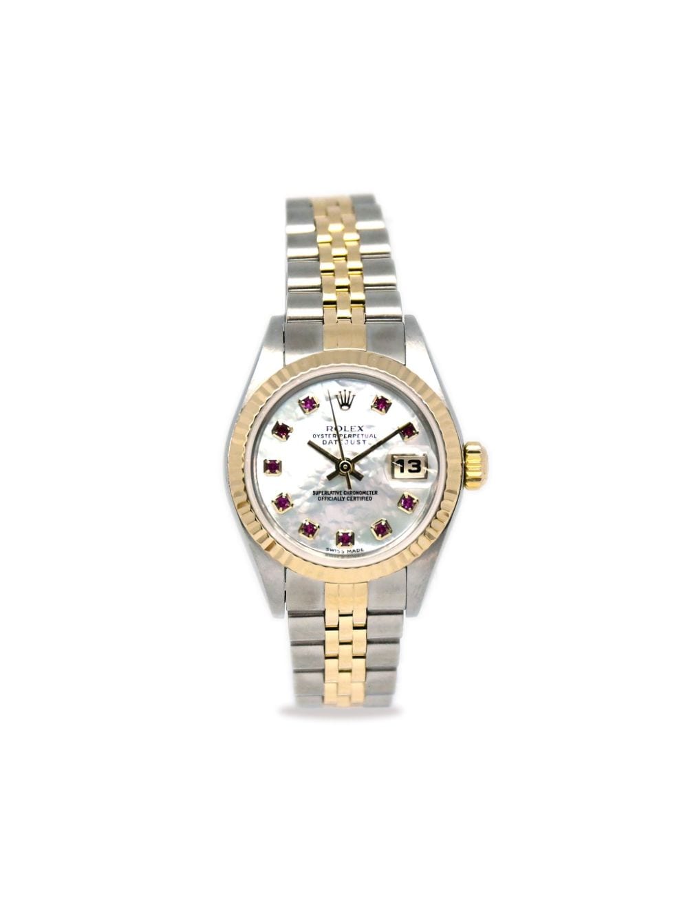 Pre-owned Rolex 2003  Datejust 26mm In Neutrals