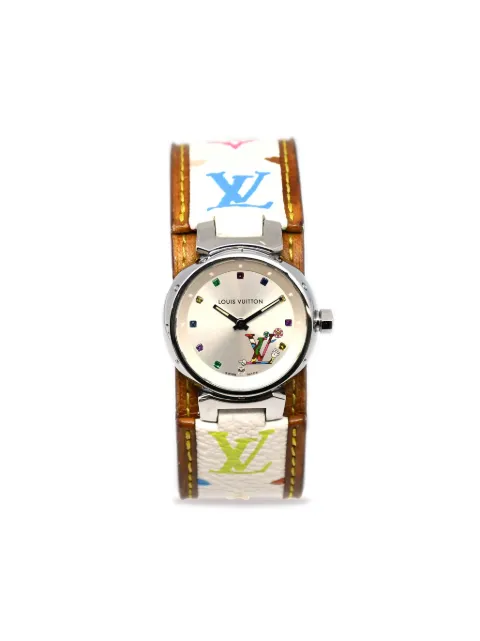 Louis Vuitton Pre-Owned reloj Tambour de 24mm 2012 en colaboración con Takashi Murakami de archivo