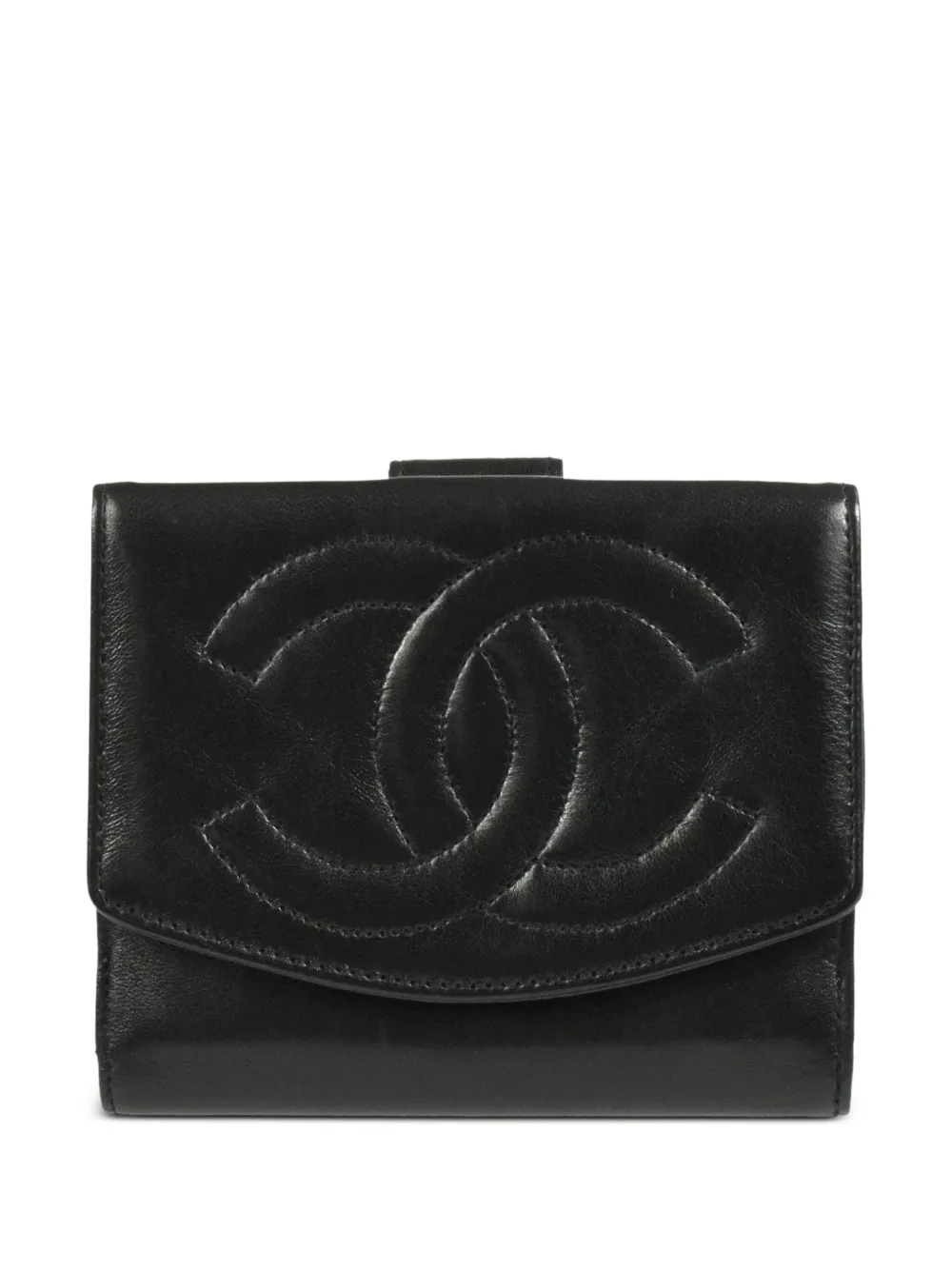 CHANEL Pre-Owned 1997 CC Stitch bi-fold Wallet - Farfetch