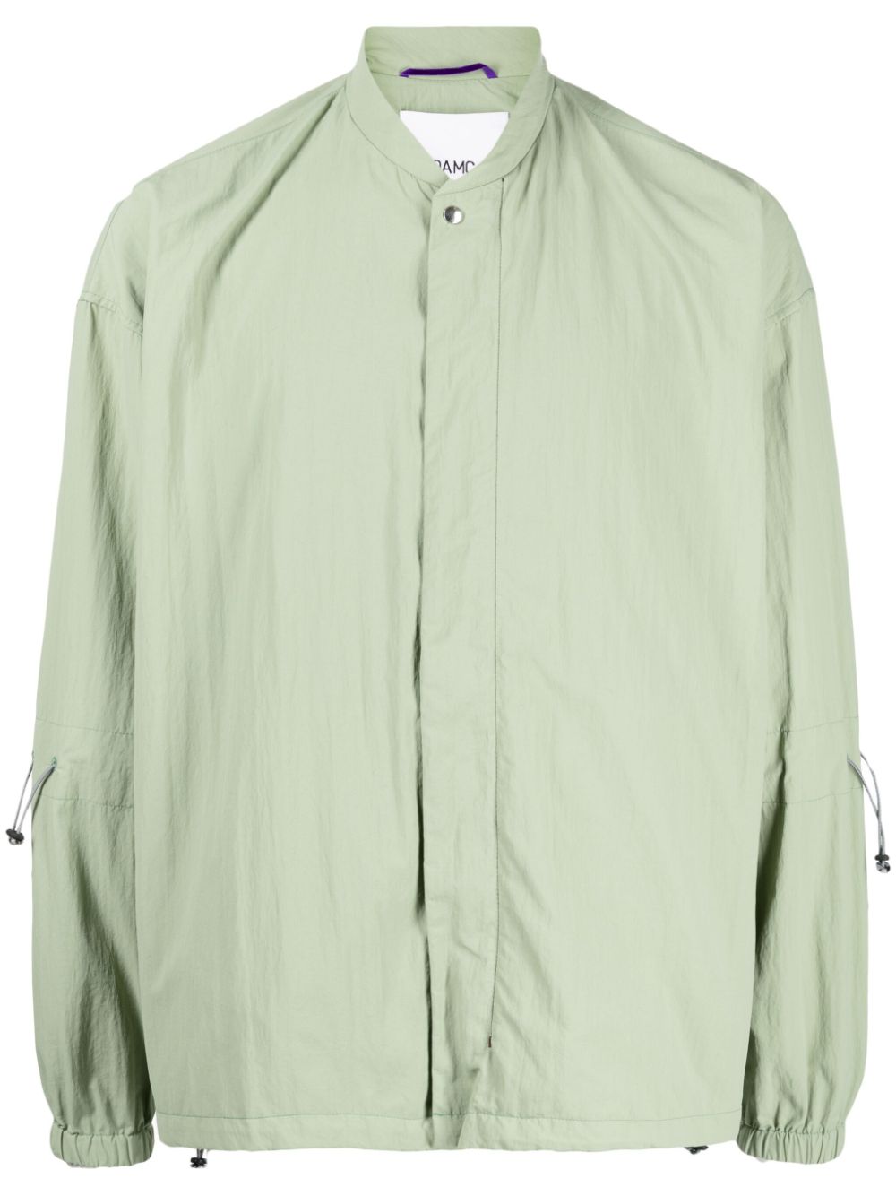 Oamc Drawstring-fastening Long-sleeve Jacket In Green