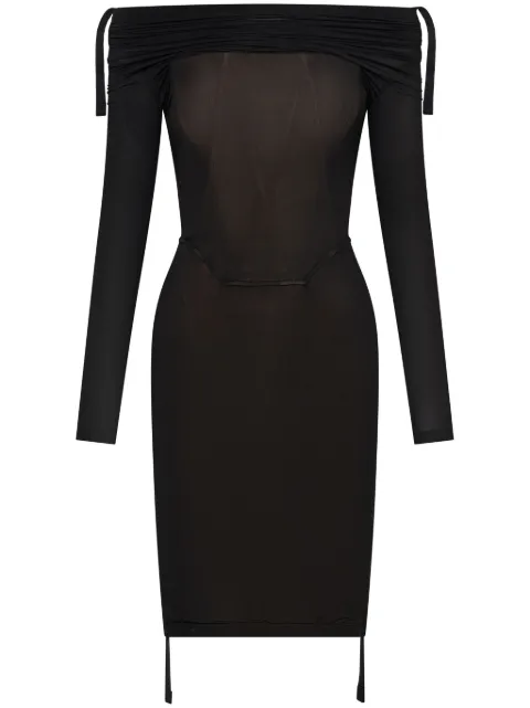 Dion Lee off-shoulder gathered minidress