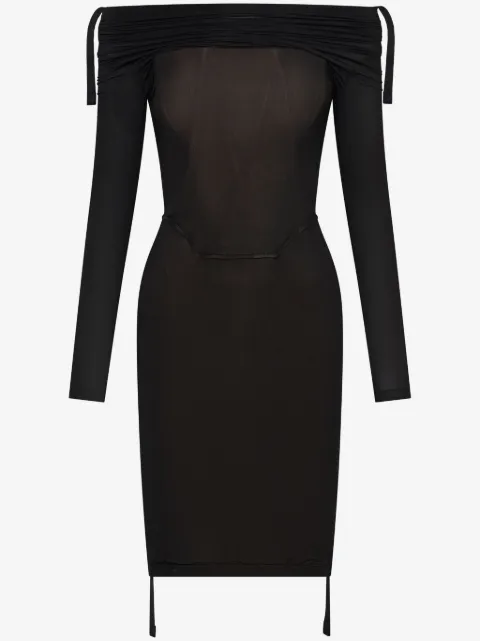 Dion Lee off-shoulder gathered minidress