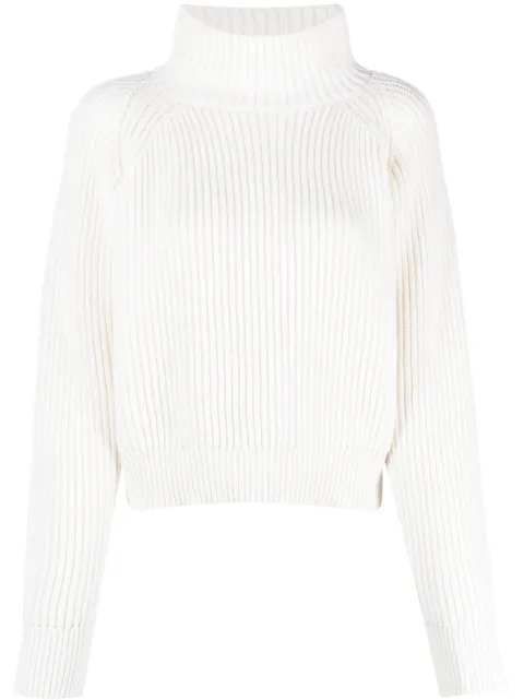 Lorena Antoniazzi ribbed-knit high-neck jumper