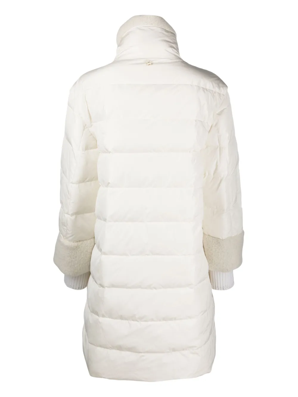 Shop Lorena Antoniazzi High-neck Parka Coat In White