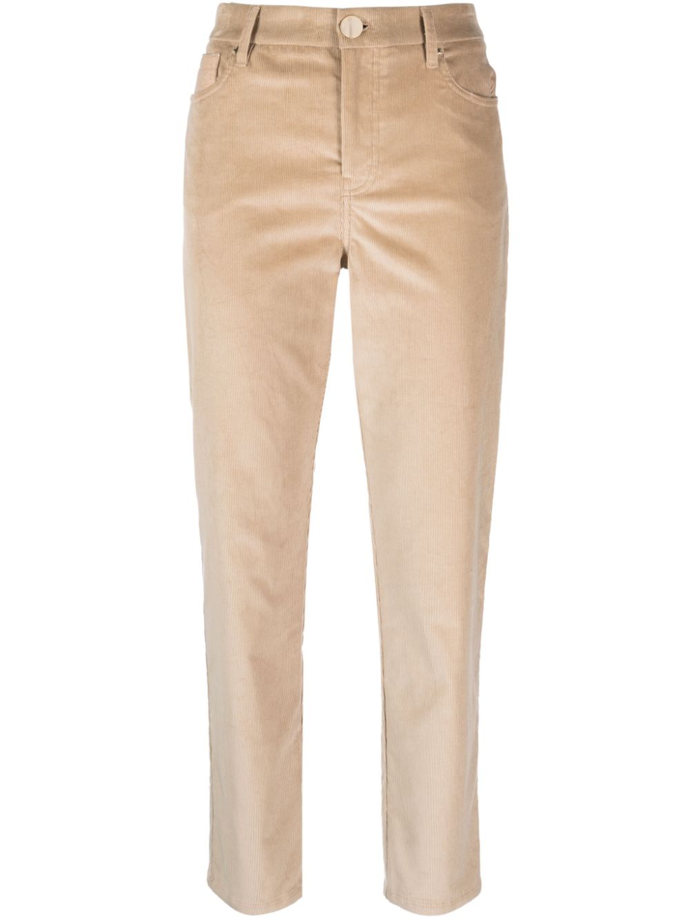 corduroy straight-leg trousers