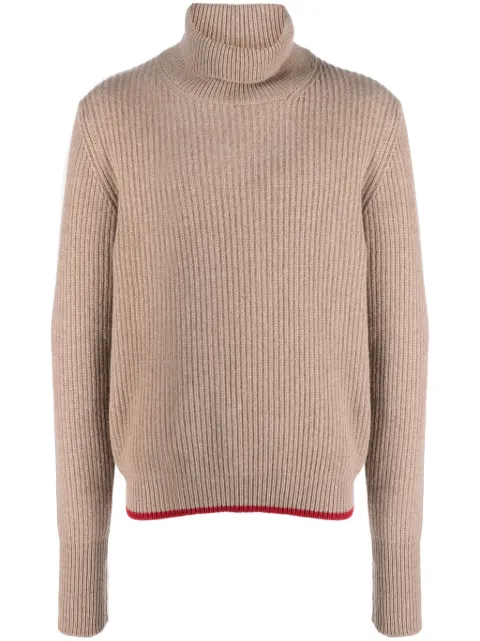 Fay roll-neck ribbed jumper