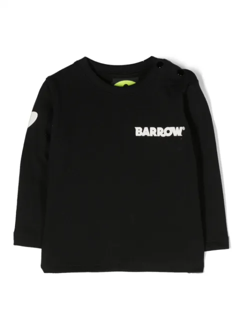 Barrow kids logo-print cotton sweatshirt