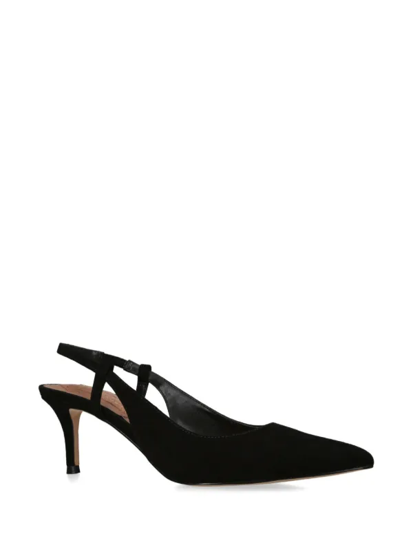 Kurt Geiger London Belgravia Suede Slingback Pumps Black FARFETCH IE