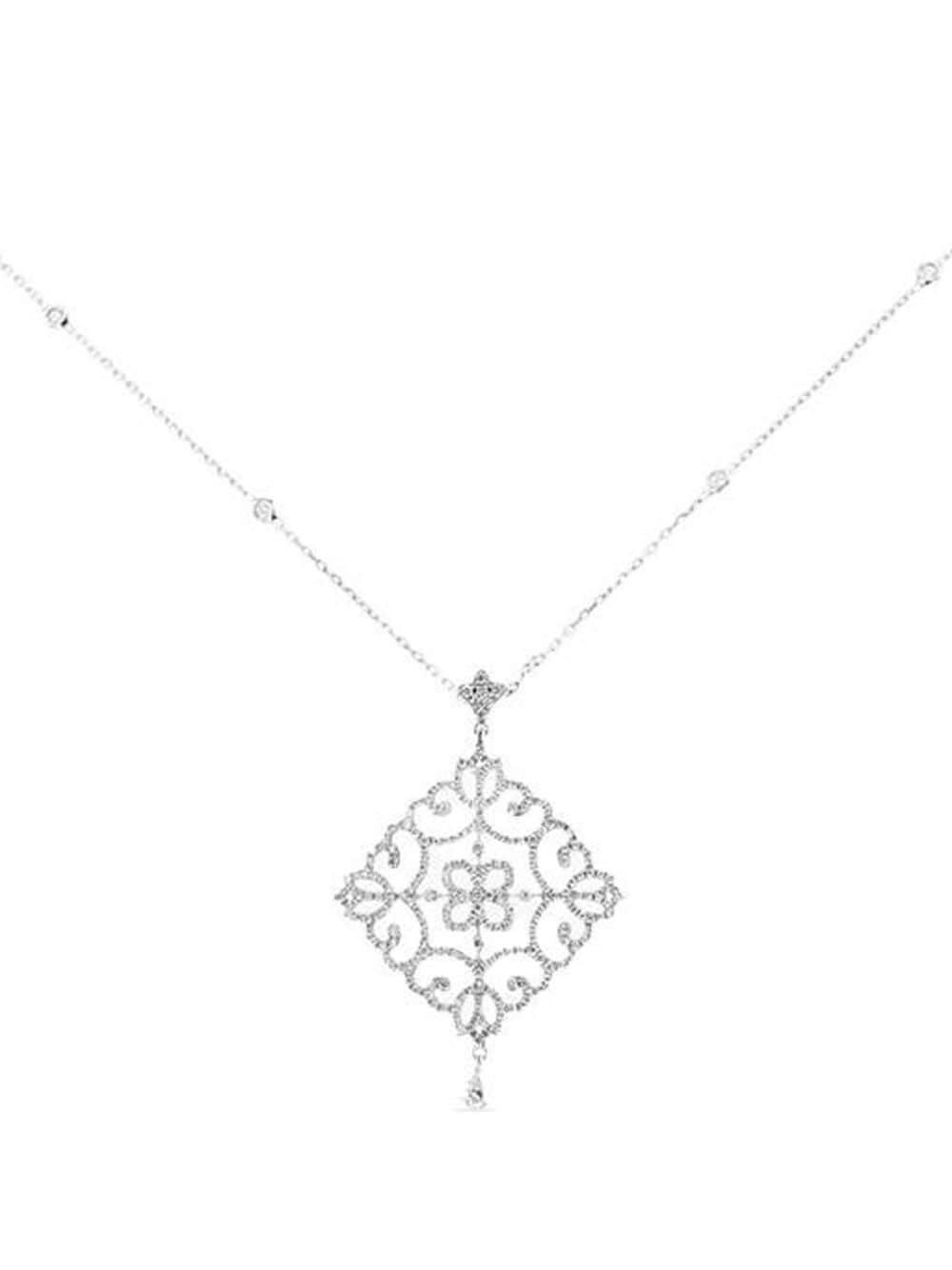 Pre-owned Messika 2010s White Gold Eden Diamond Pendant Necklace