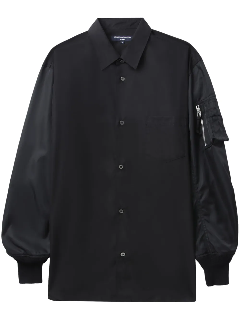 Comme Des Garçons Homme Katoenen overhemd Zwart