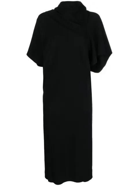 Rick Owens high-neck cut-out midi dress