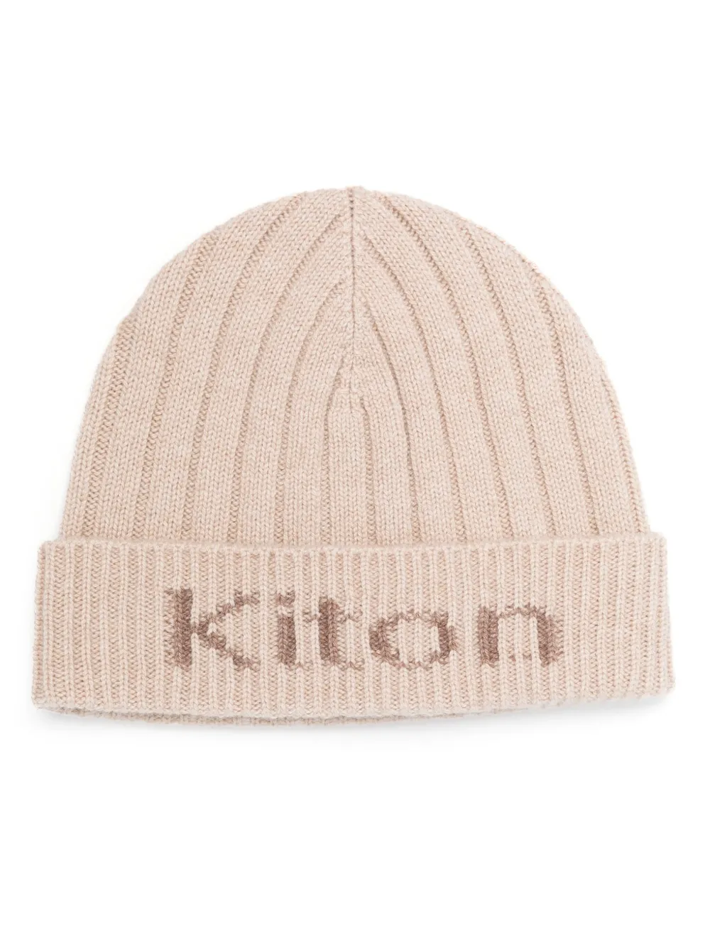 Kiton Intarsia-knit Cashmere Beanie In Neutrals