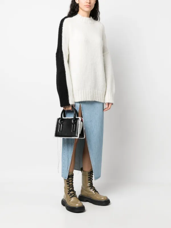 トートバッグ DENTRO Black Leather Otto Handbag DENTRO Mini Otto Leather Tote Bag | Black | FARFETCH