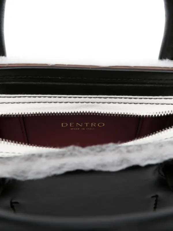 DENTRO Mini Otto Leather Tote Bag | Black | FARFETCH