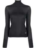 Lorena Antoniazzi crystal-embellished star-logo jumper - Grey