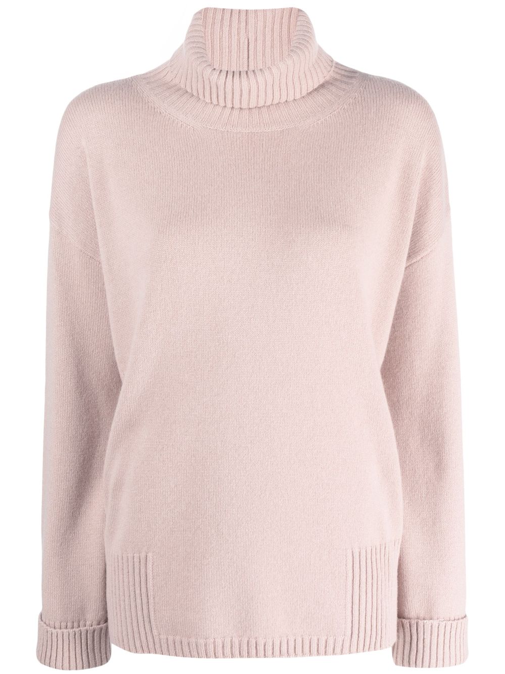 roll-neck knitted jumper