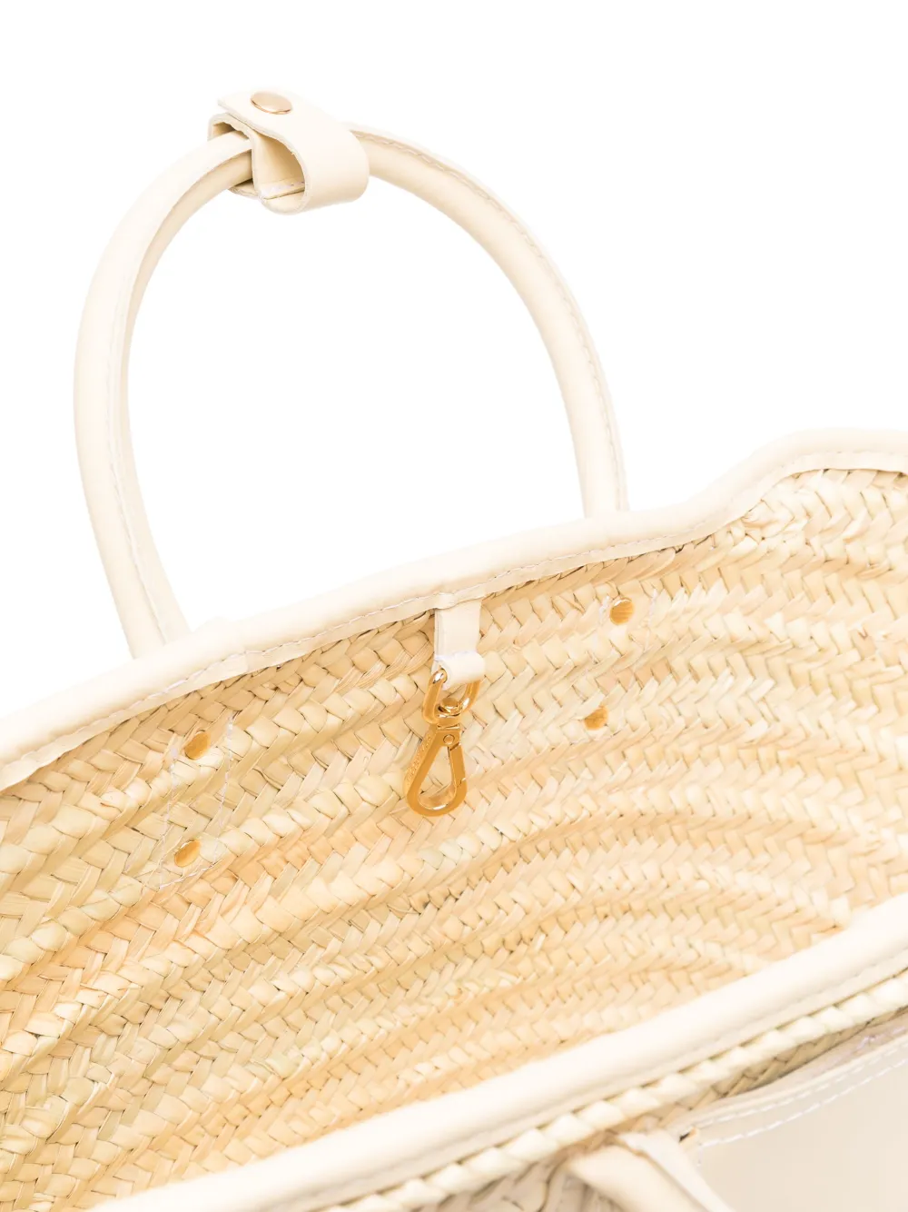 Jacquemus Le Panier Soli Raffia Tote Bag | Neutrals | FARFETCH