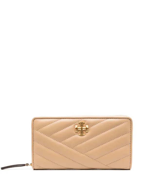 tory burch brown leather wallet