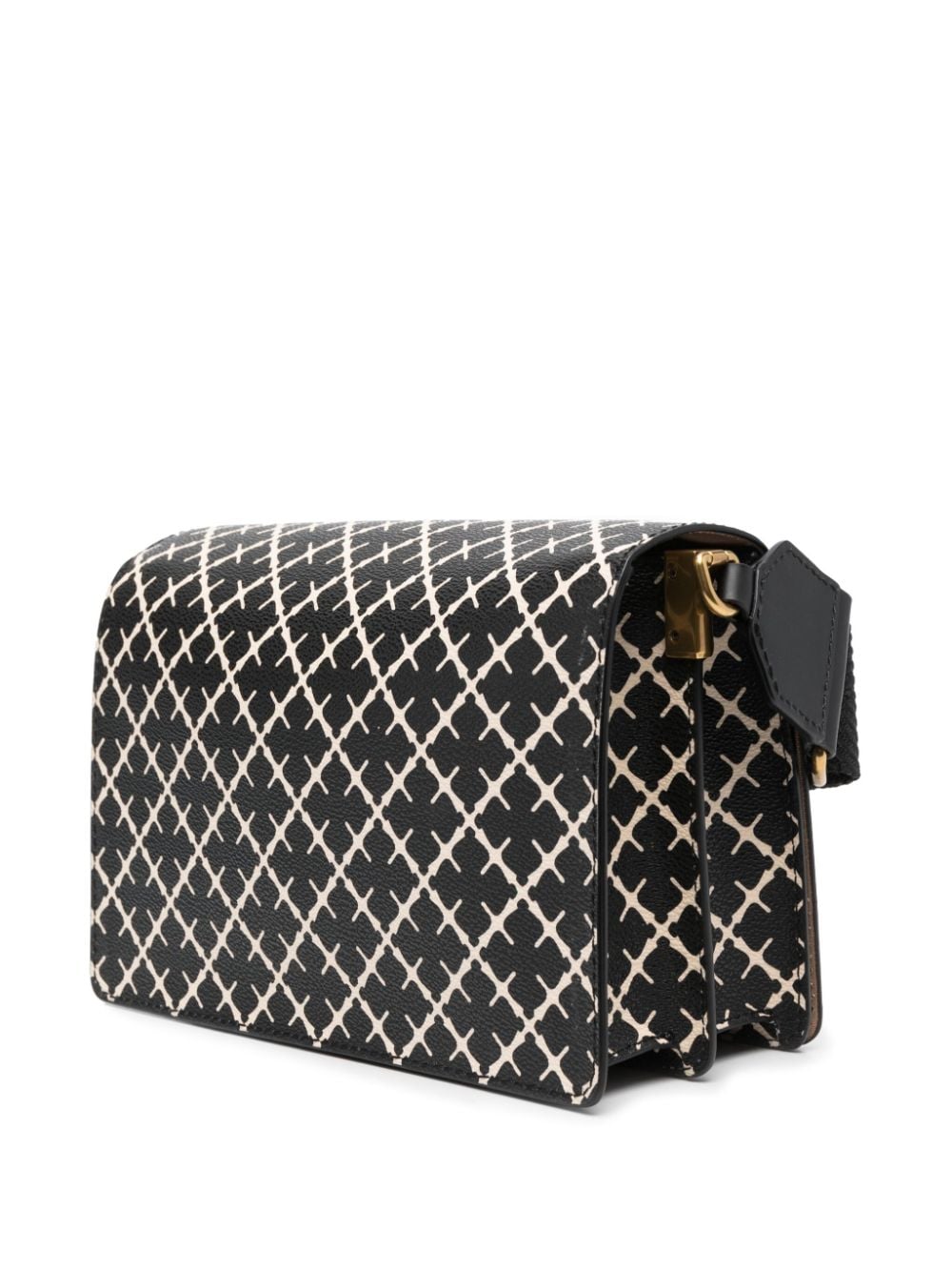 Shop By Malene Birger Loenna Printed Crossbody Bag In Black