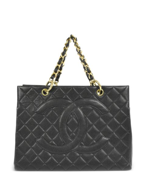 HOT SALE CHANEL 1997 diamond-quilted tote bag Women