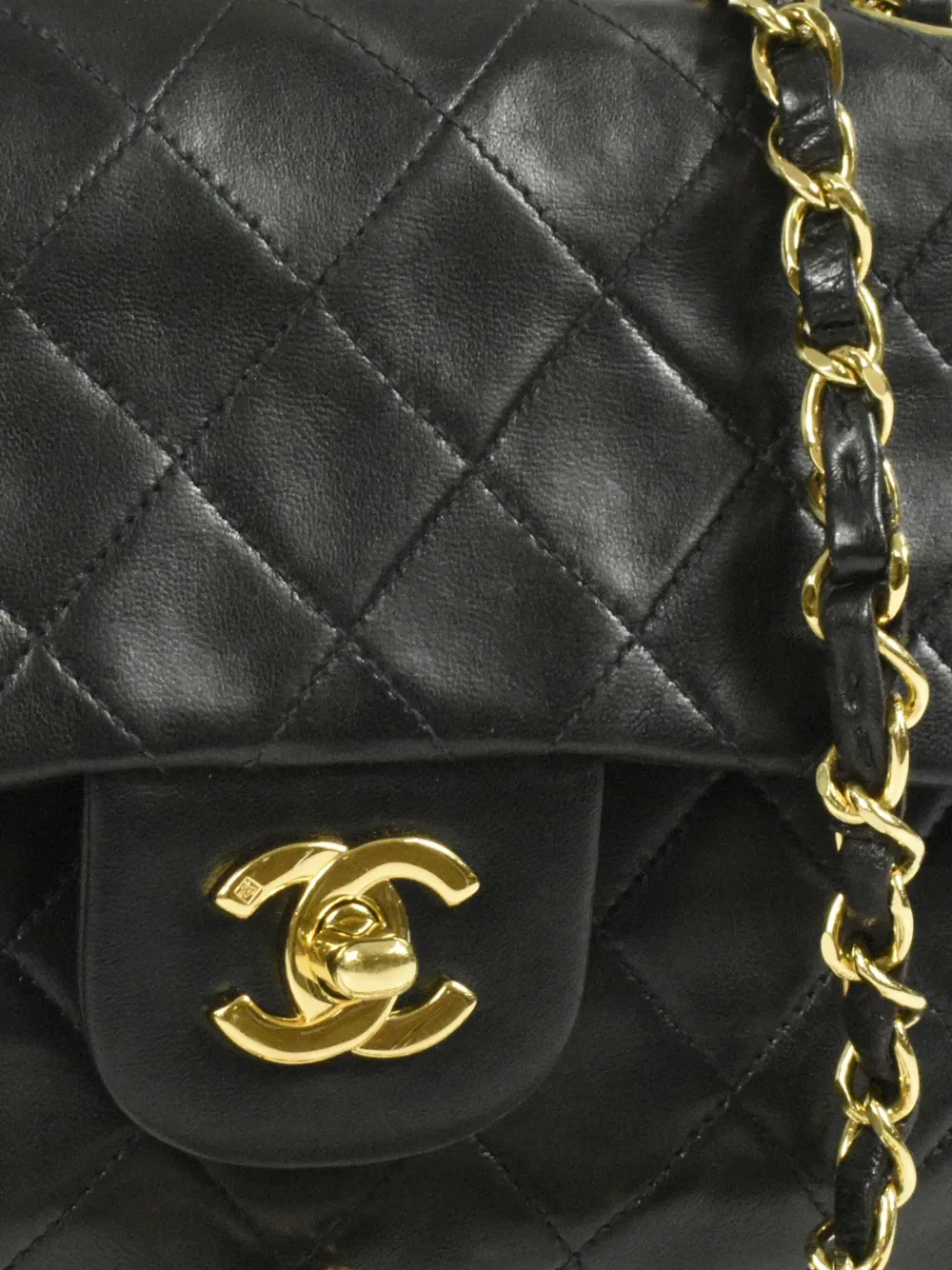 CHANEL Pre-Owned - 1998 small Double Flap shoulder bag - women - Lambskin - One Size - Black 2