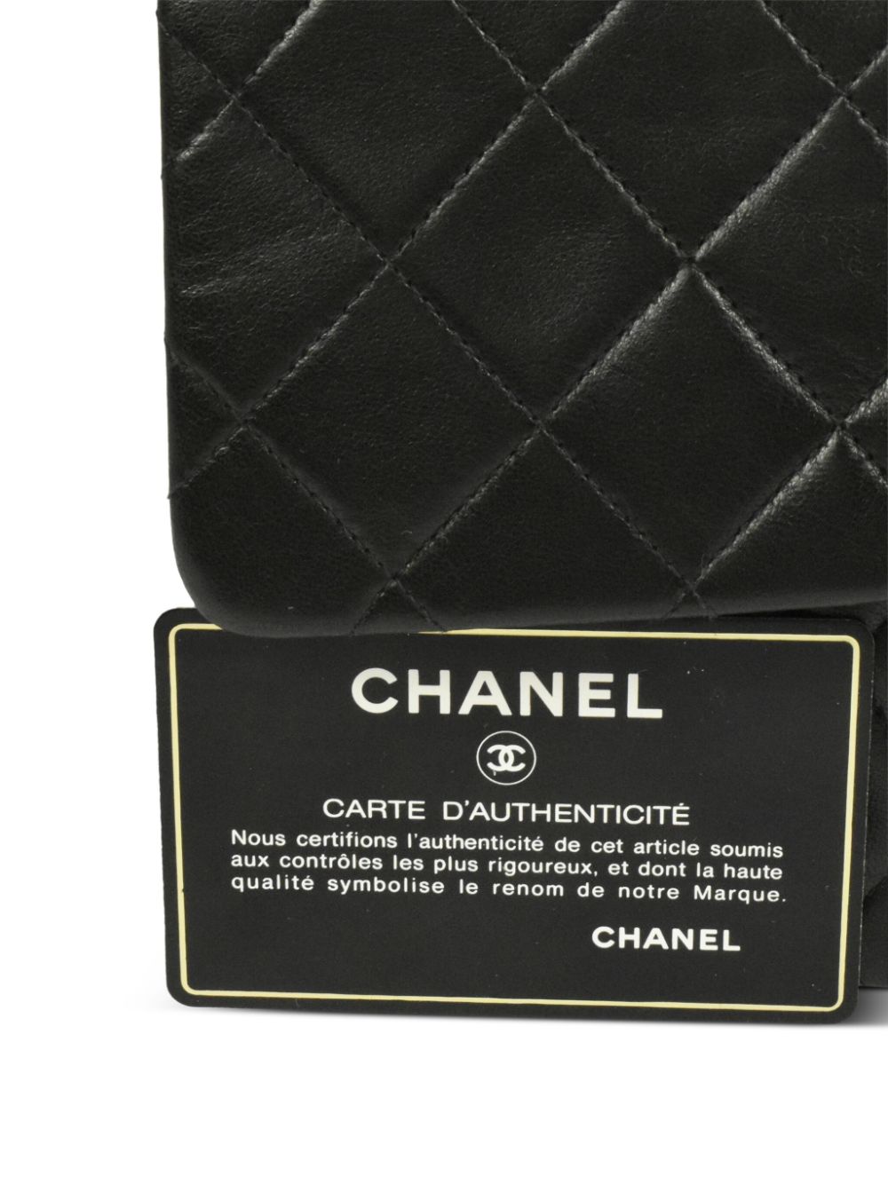 Chanel Black Interlocking CC Logo Patent Leather Compact Wallet